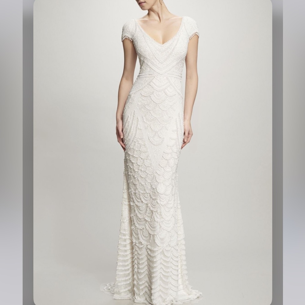 Theia Serena beaded wedding bridal gown